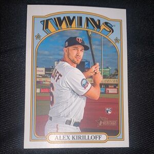 Twins Baseball Card with Alex Kirilloff